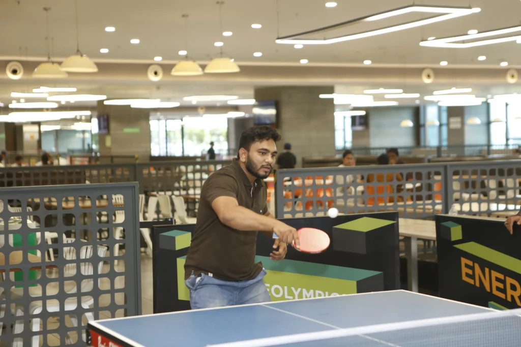 Embassy Energize table tennis player