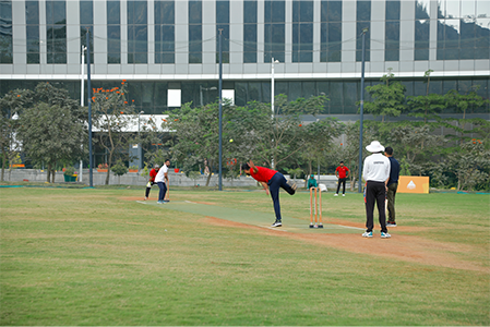 A game of cricket at Embassy Energize